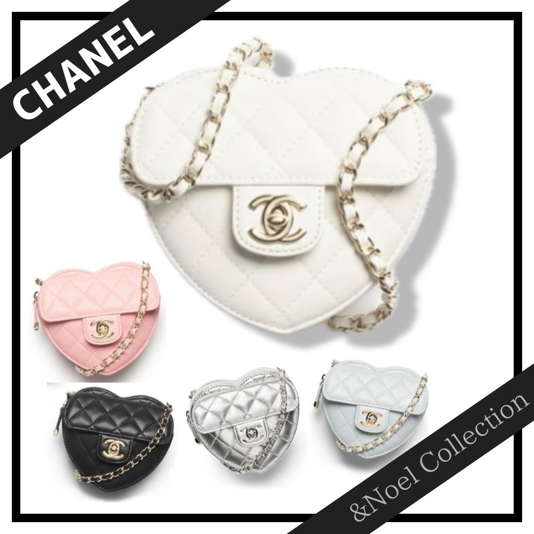 【完売必至！大好きハート型♡】CHANEL*ミニチェーンバッグ