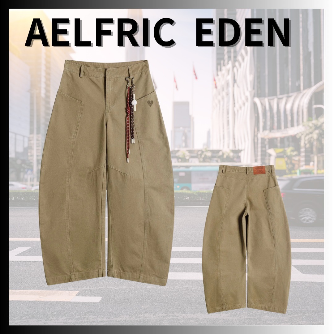 【Aelfric Eden】Baseball Chain Super Baggyバレルパンツ