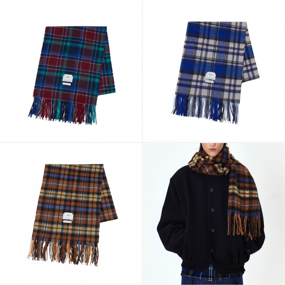 マフラー Ader Error Revint plaid muffler