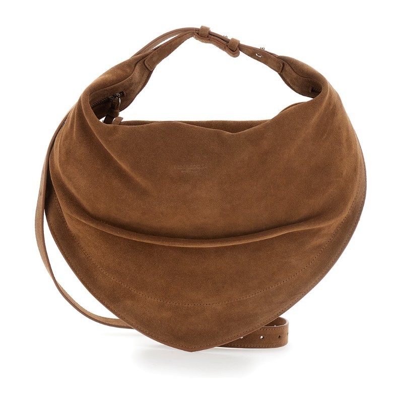 トートバッグ FEDERICO CINA HOBO TORTELLINO BAG (FCCOTHB0102 SUEDECOGNAC)