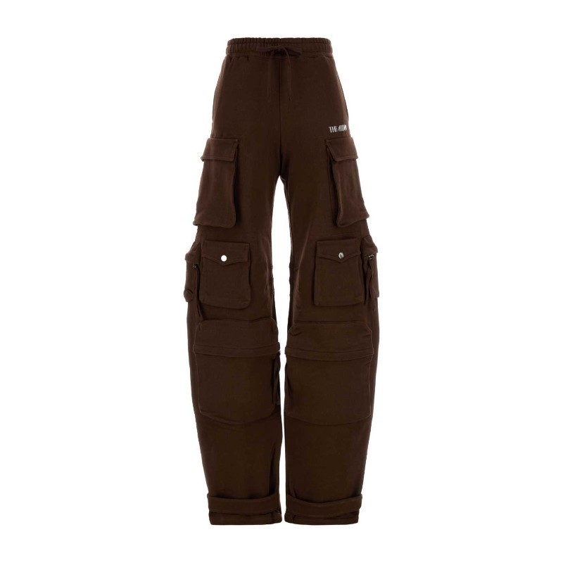 パンツ THE ATTICO Brown cotton joggers (251WCP00260JJF007AA 204)