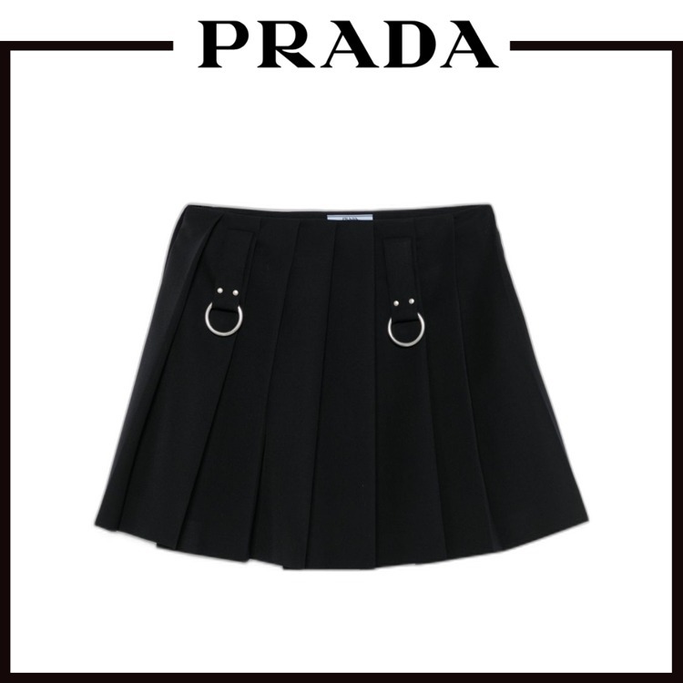 【VIP価格】 PRADA プリーツミニスカート