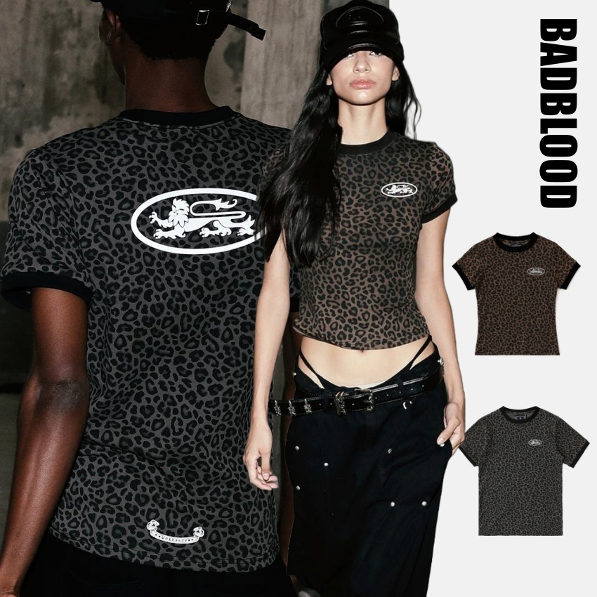 【BADBLOOD】Mystic Oval Logo Jersey Ringer T-Shirt