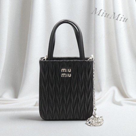 【MiuMiu】ミニクリスタル ジュエリー チェーン トートバッグ