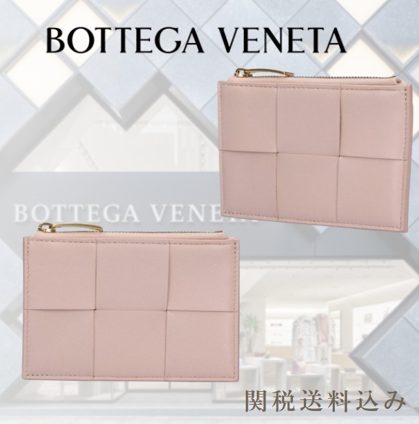関税送料込 BOTTEGA VENETAカセット ファスナーカードケース