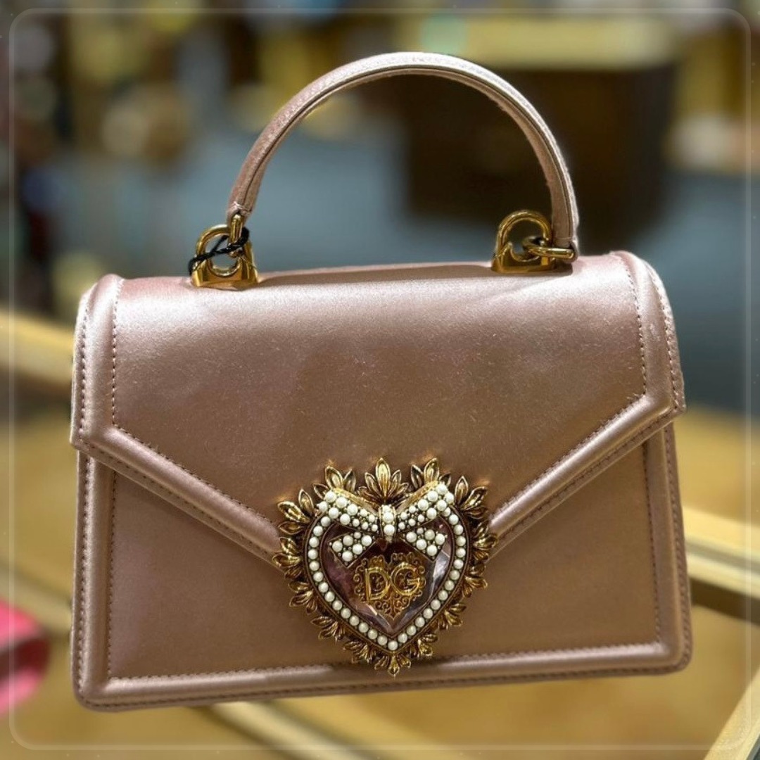 【DOLCE&GABBANA】デヴォーション ハンドバッグ スモール ロゴ