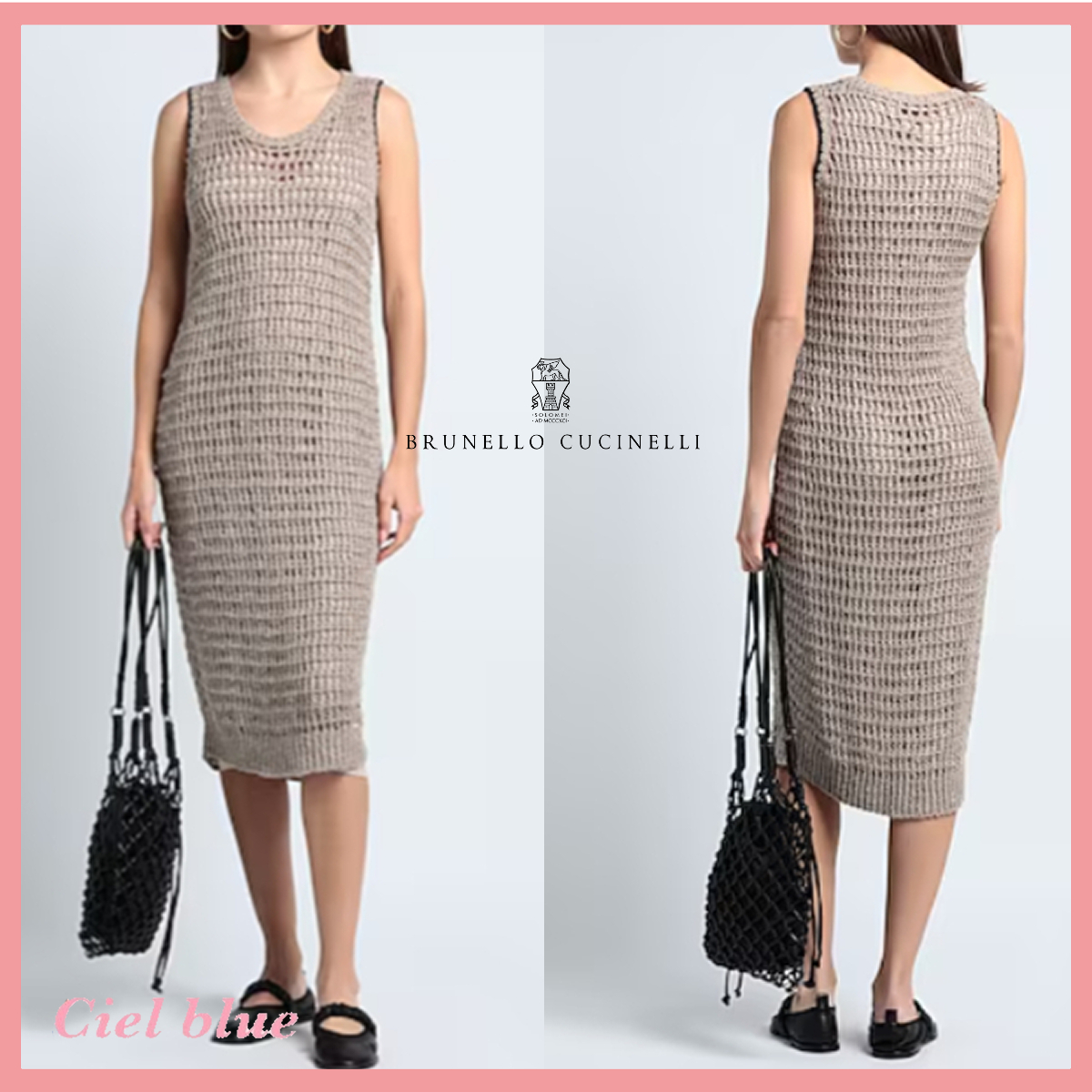送料関税込♡BRUNELLO CUCINELLI ひざ丈ワンピース