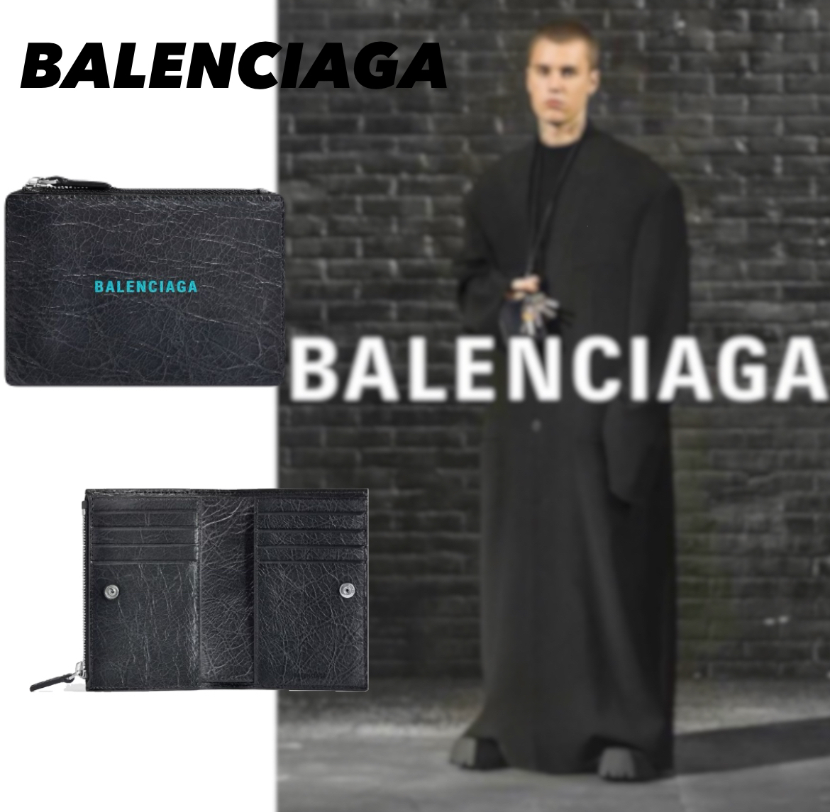 日本限定 BALENCIAGA バレンシアガ フォールデッドコンパク財布