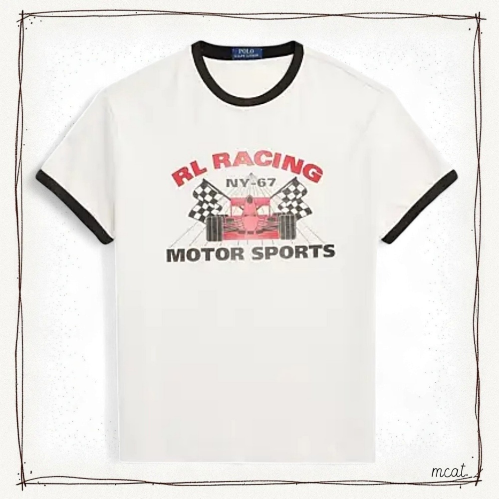 Polo Ralph Lauren ★ コットン RLレーシング Tシャツ