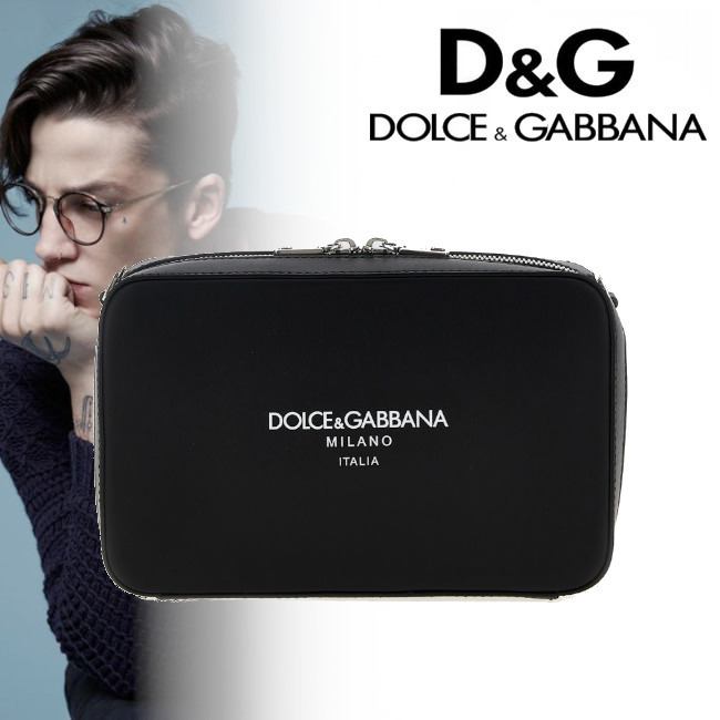 正規店買付【DOLCE & GABBANA】レザー ブラック バッグ