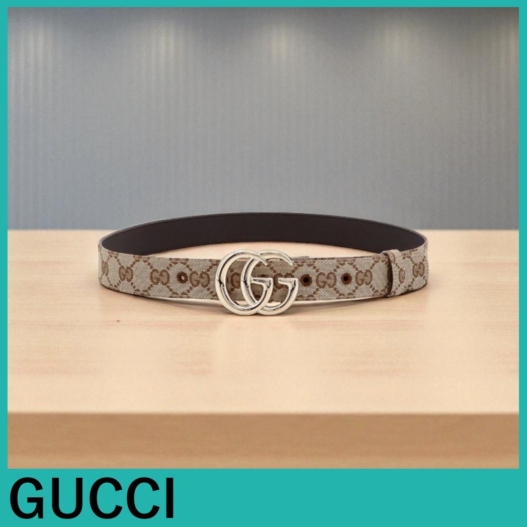 GUCCI★オリジナルggファブリックベルト