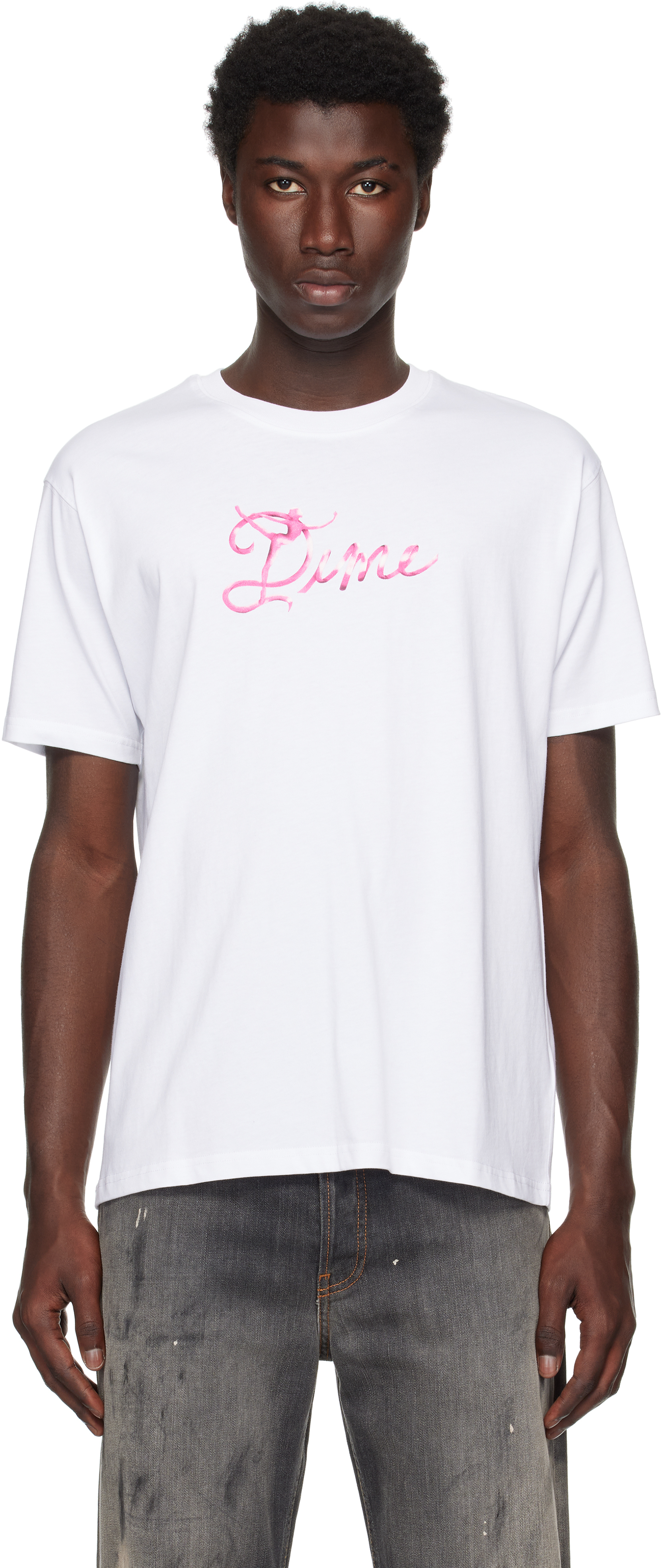 【関税込み】Dime ホワイト サテン Tシャツ