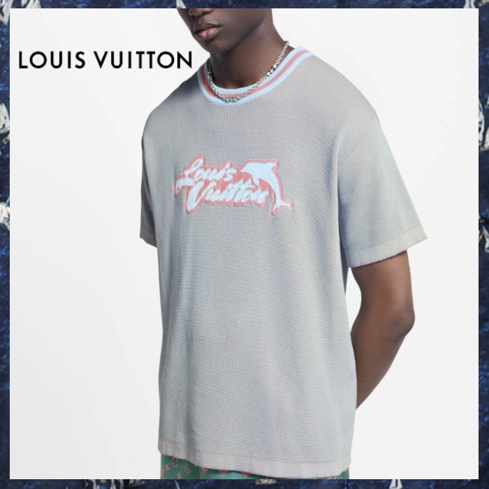 Louis Vuitton《ショートスリーブクルーネック》Blue/Pink 直営