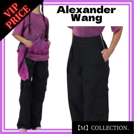 関税込 VIP価格【Alexander Wang】コンバーチブルカーゴパンツ 国内入手困難!Alexander Wang(アレキサンダーワン)のロゴバンド