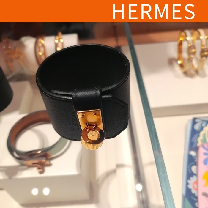 HERMES エルメス ブレスレット ケリーツイスト 黒 ラージモデル
