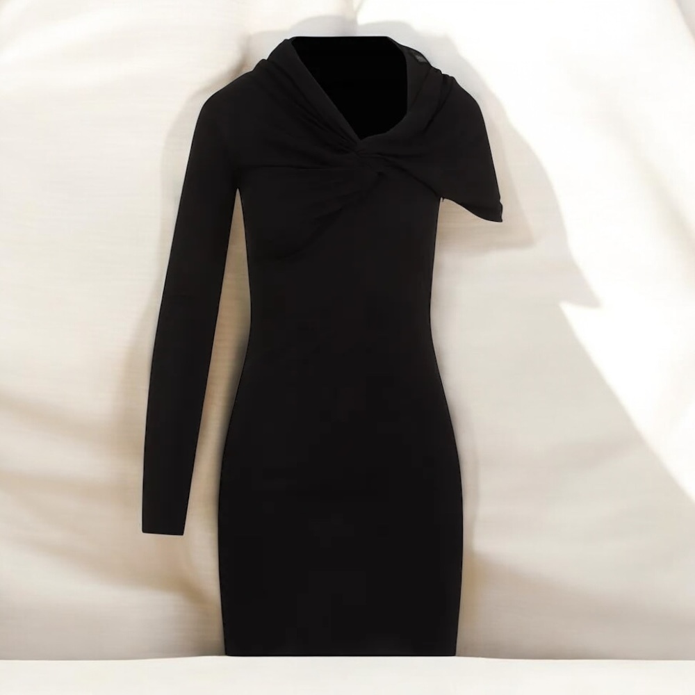 Saint Laurent ビスコース ミニドレス