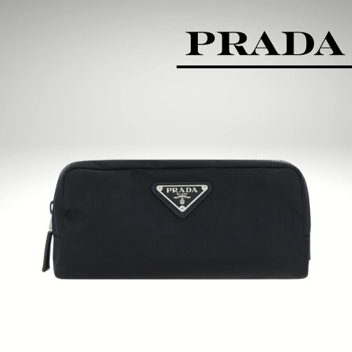 PRADA プラダ Re-Nylon xサフィアーノレザー ポーチ 小物