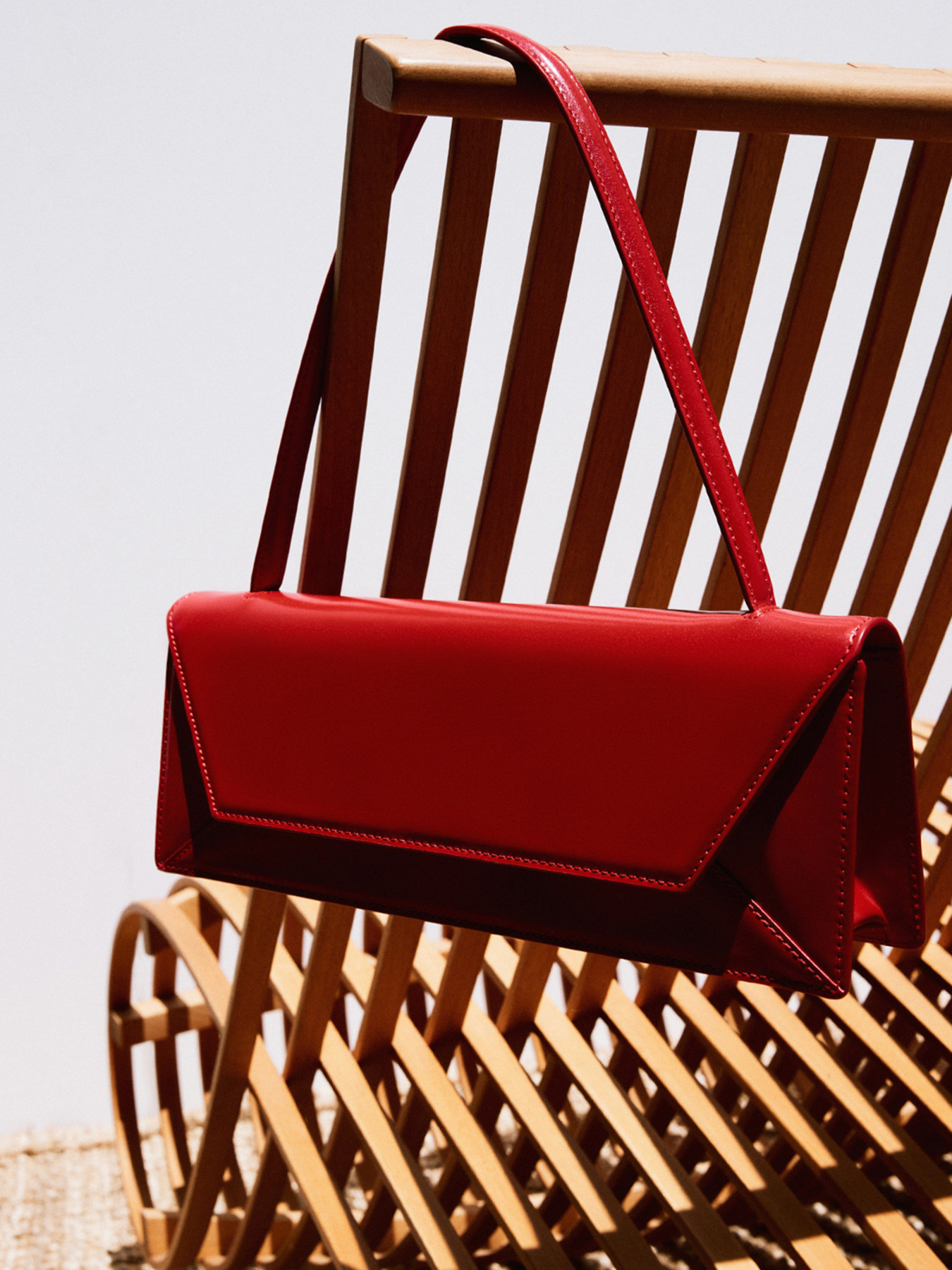 RECTO 本革 Envelope Bag（ブラック・レッド）