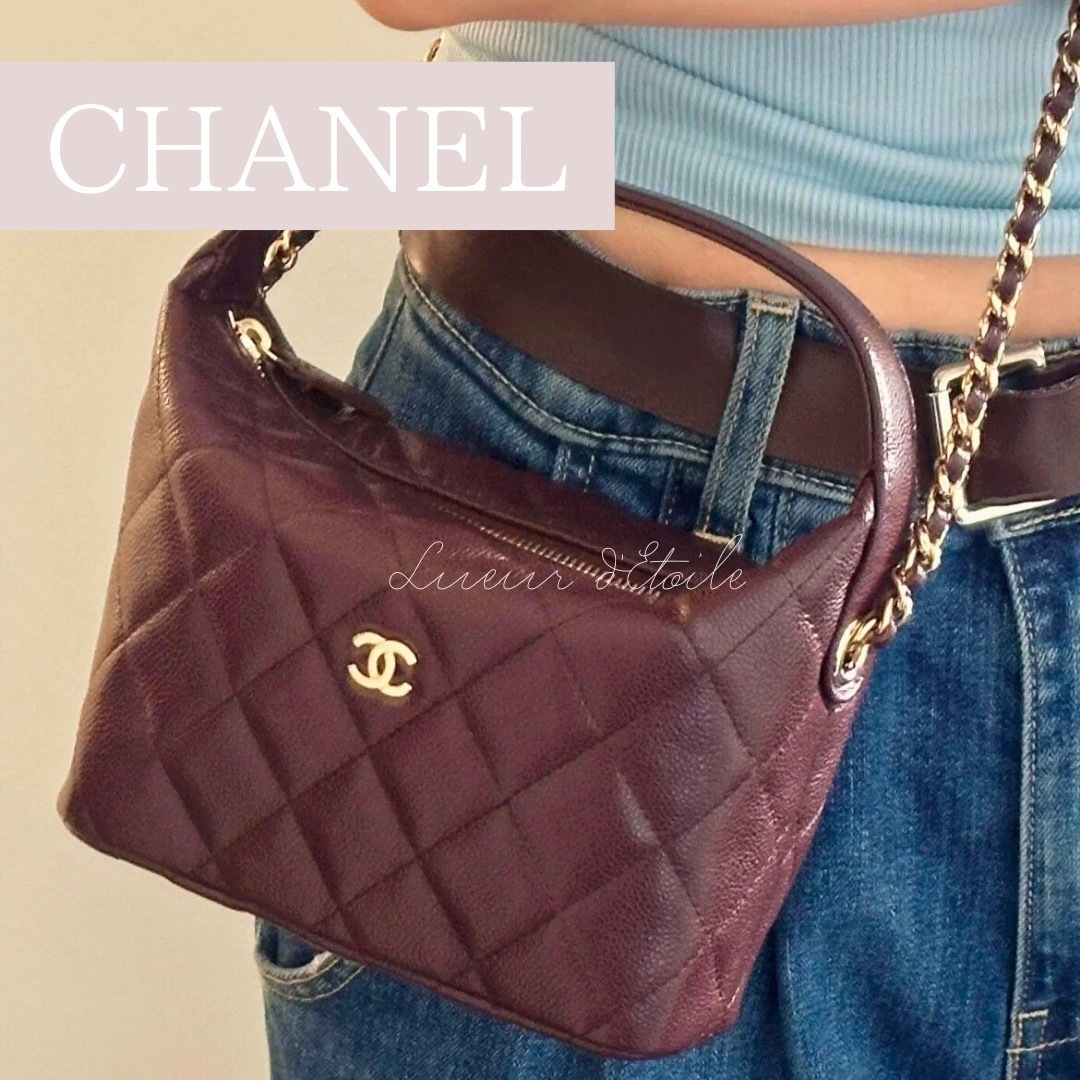 【チョコ色にときめく♡】CHANEL ホーボーバッグ 25A