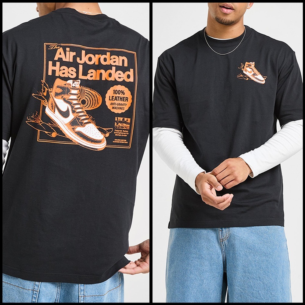 関税込【NIKE】ジョーダン AJ1 コットン グラフィック Tシャツ