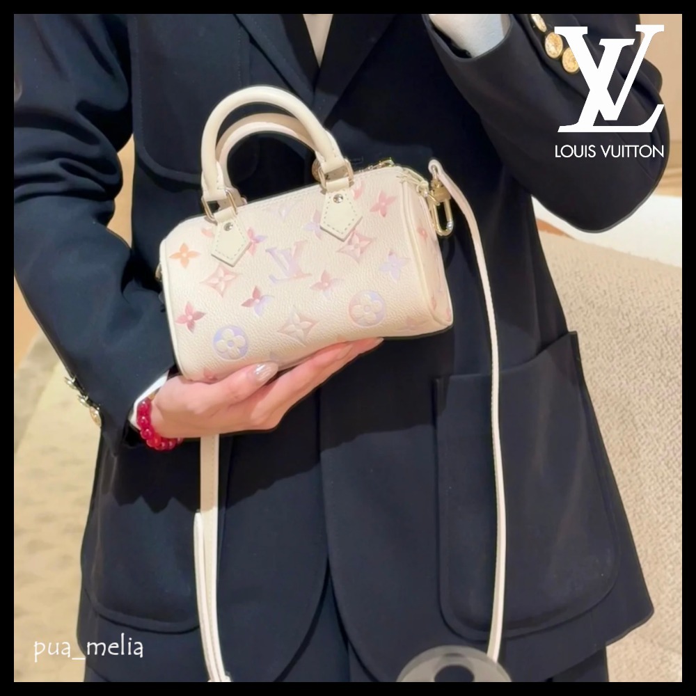 大人かわいい淡い色♪【Louis Vuitton】ナノ スピーディ バッグ