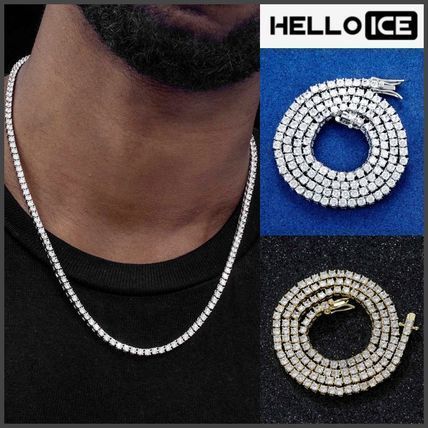 関税/送料込み【BELLGIO】18K テニスチェーン 3mm