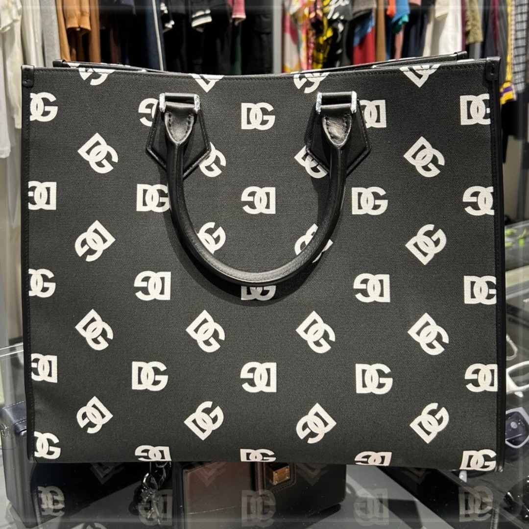 【DOLCE&GABBANA】DGロゴ ショッピングバッグ ハンドバッグ