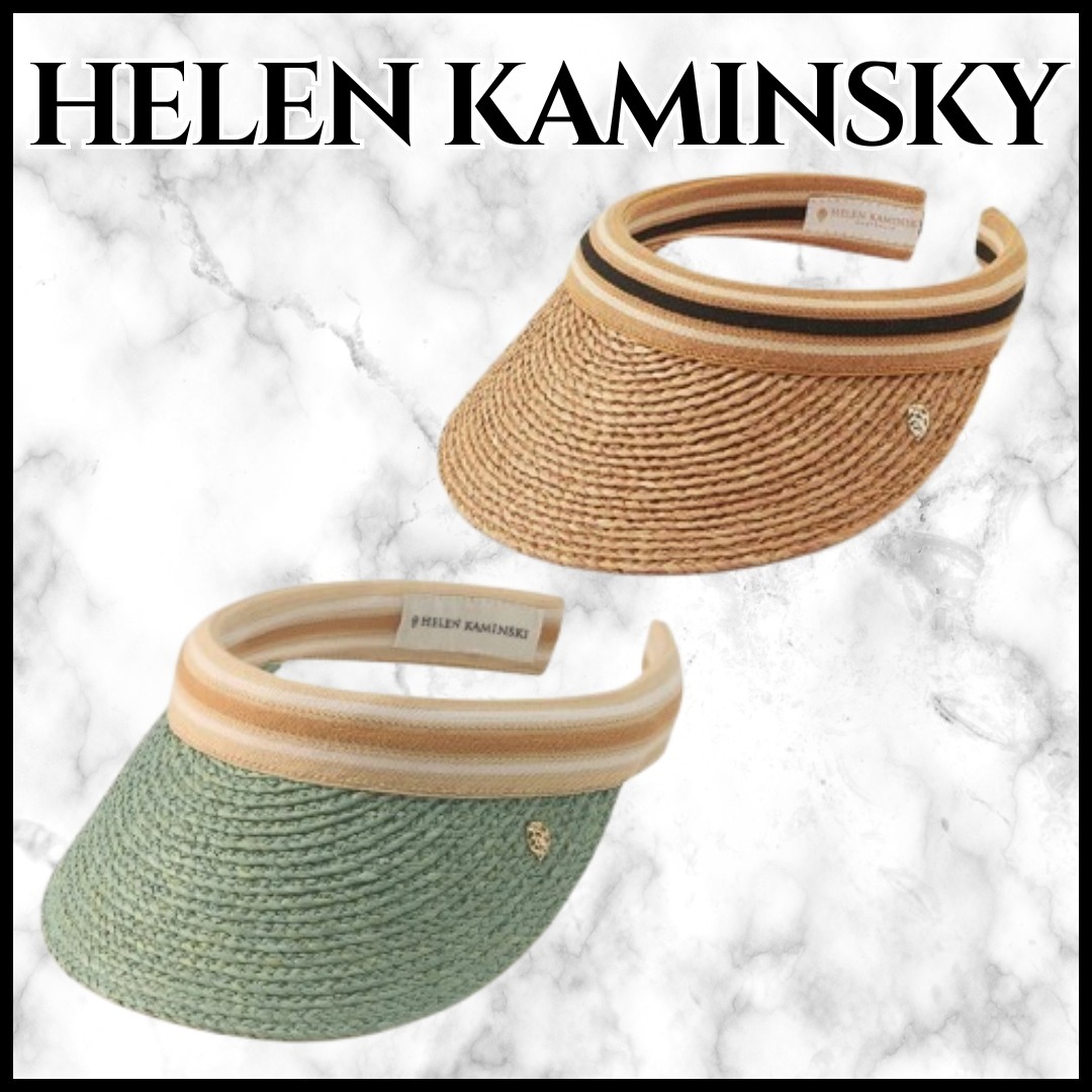 HELEN KAMINSKI★クラシック スライド オンバイザー ラフィア