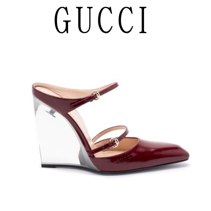 【GUCCI】レディース☆パンプス風 クリアハイヒール サンダル