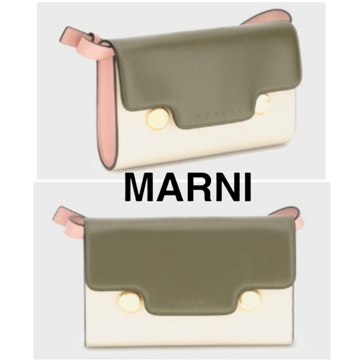 VIPSALE★【MARNI】レザー製 Trunkaroo クラッチ バッグ