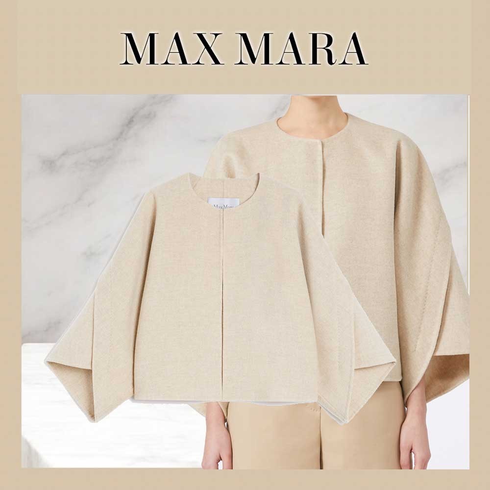 Max Mara OVADA [オヴァダ] ウール カシミヤ クロップド コート
