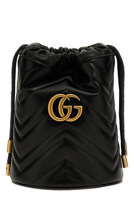 GUCCI グッチ GGマーモント ミニ バケットバッグ
