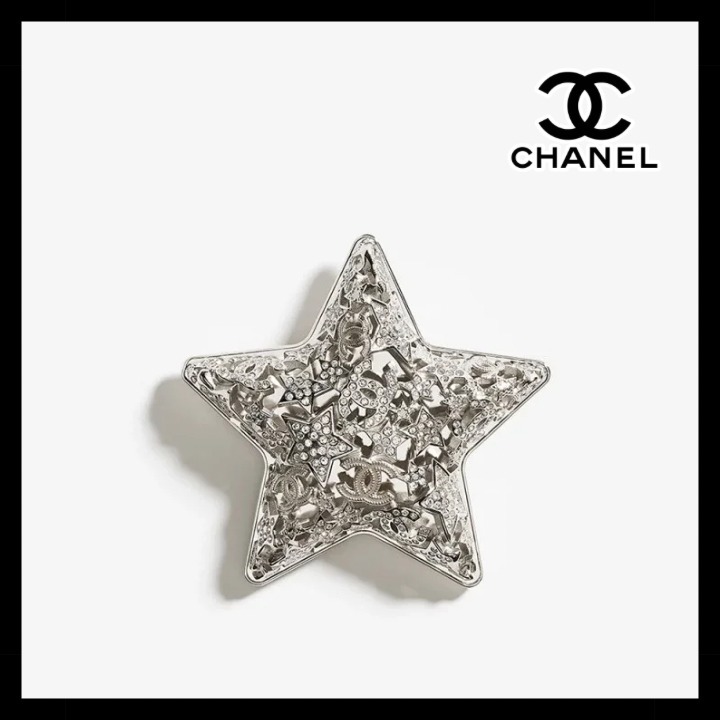 《星型にCCマークが映える♥》CHANEL ブローチ