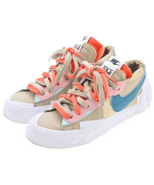 sacai サカイ スニーカー ベージュx白 22.5cm 0357925E0031