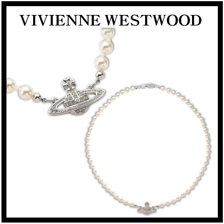 関税込☆VivienneWestwood★ミニパールバス リリーフ ネックレス