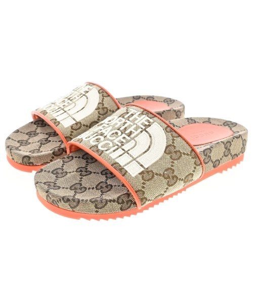 GUCCI グッチ サンダル ベージュxオレンジ(総柄) 4103625E0222