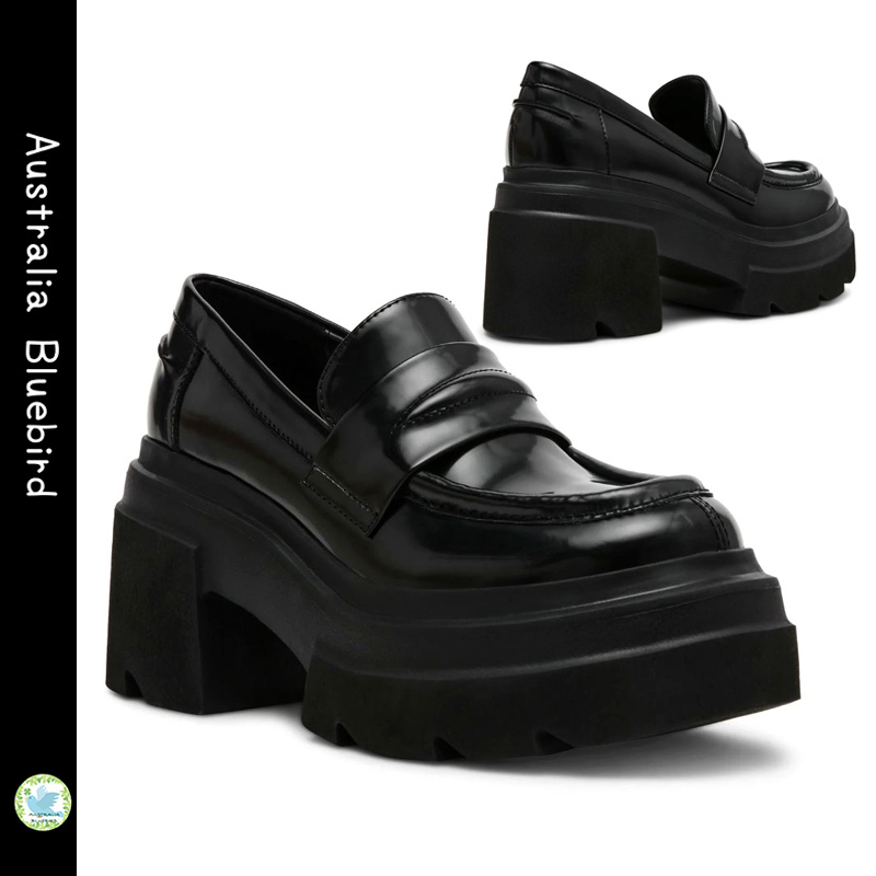 脚長効果★Steve Madden★Blaster 厚底ローファー ヒール7.5cm