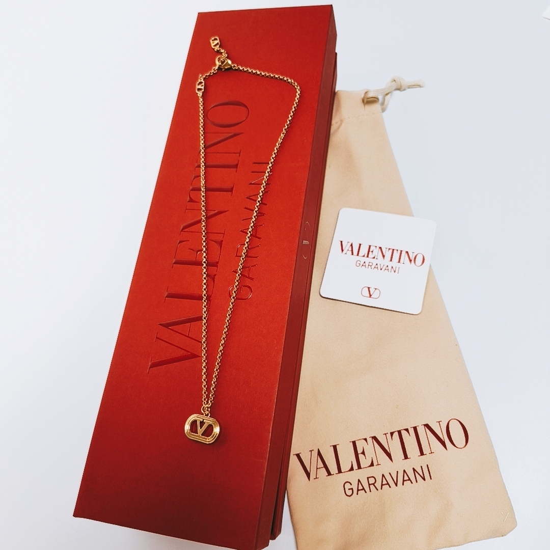 国内発送◆VALENTINO オヴァレット メタル ネックレス ゴールド