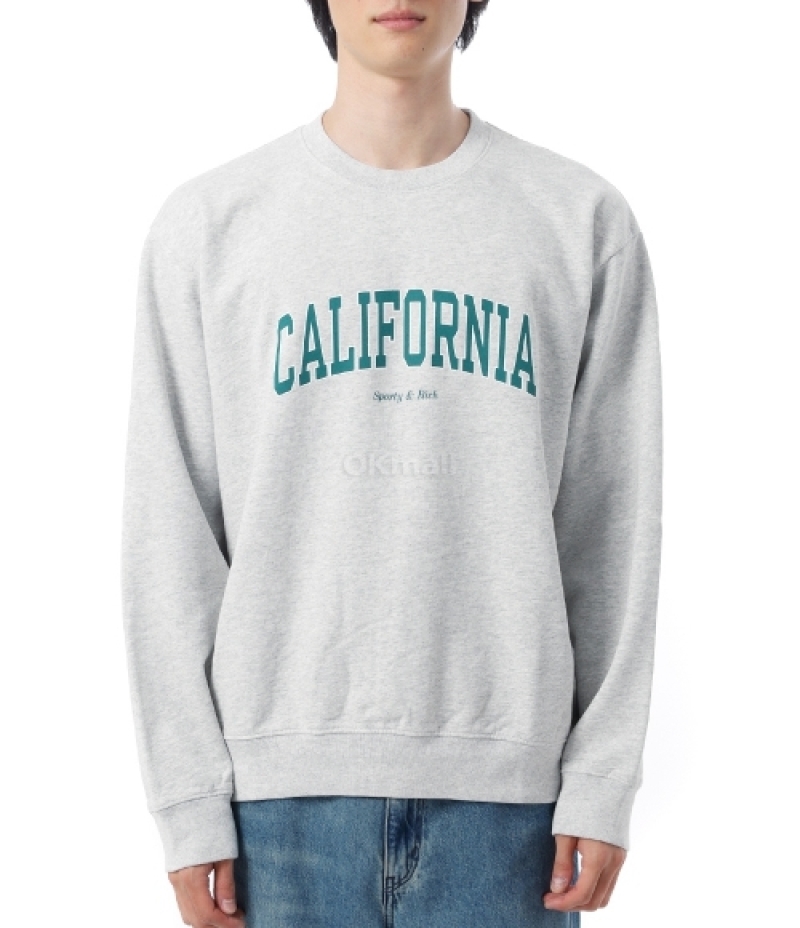 Sporty&Rich｜ (California Crewneck - Heather Gray (ST071