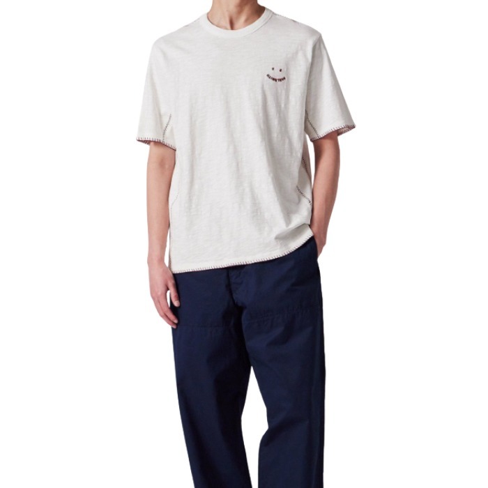 *Paul Smith* \"Happy\" ブランケットエンブロイダリー Tシャツ