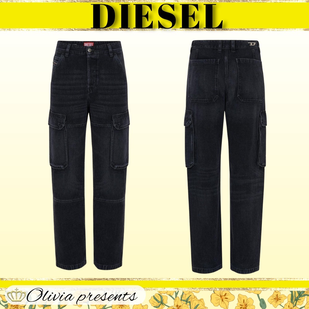 DIESEL>>ディーゼル D-ポットカーゴ ミッドライズ ジーンズ