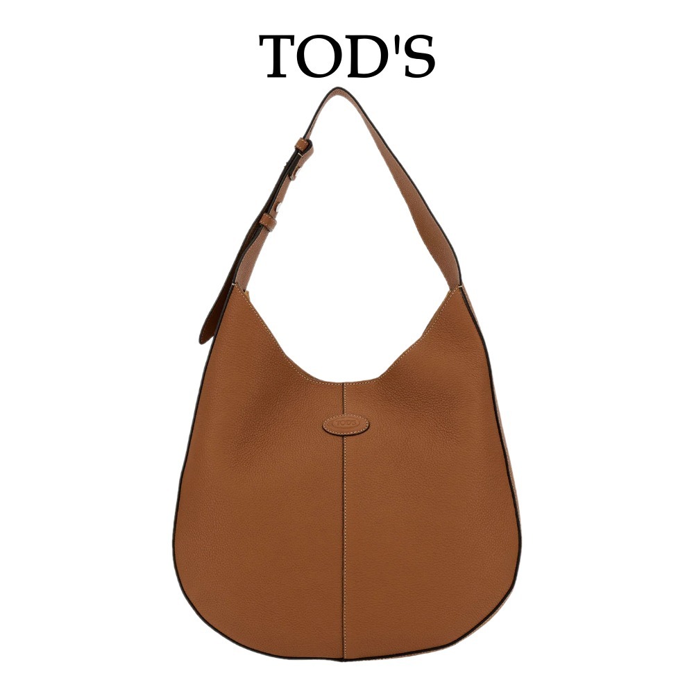【Tod's】オーボエ ロゴ パッチ ミディアム ショルダー バッグ