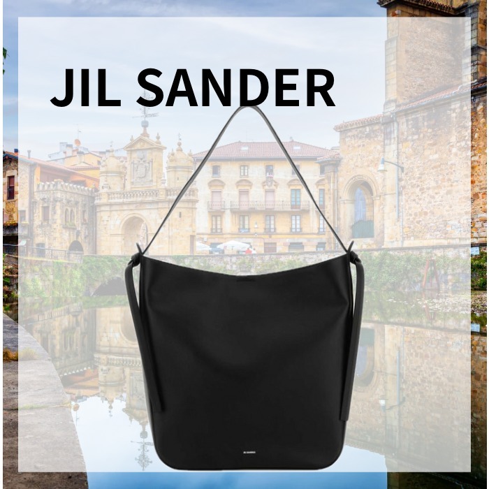 トートバッグ Jil Sander Black Leather Shopping Bag