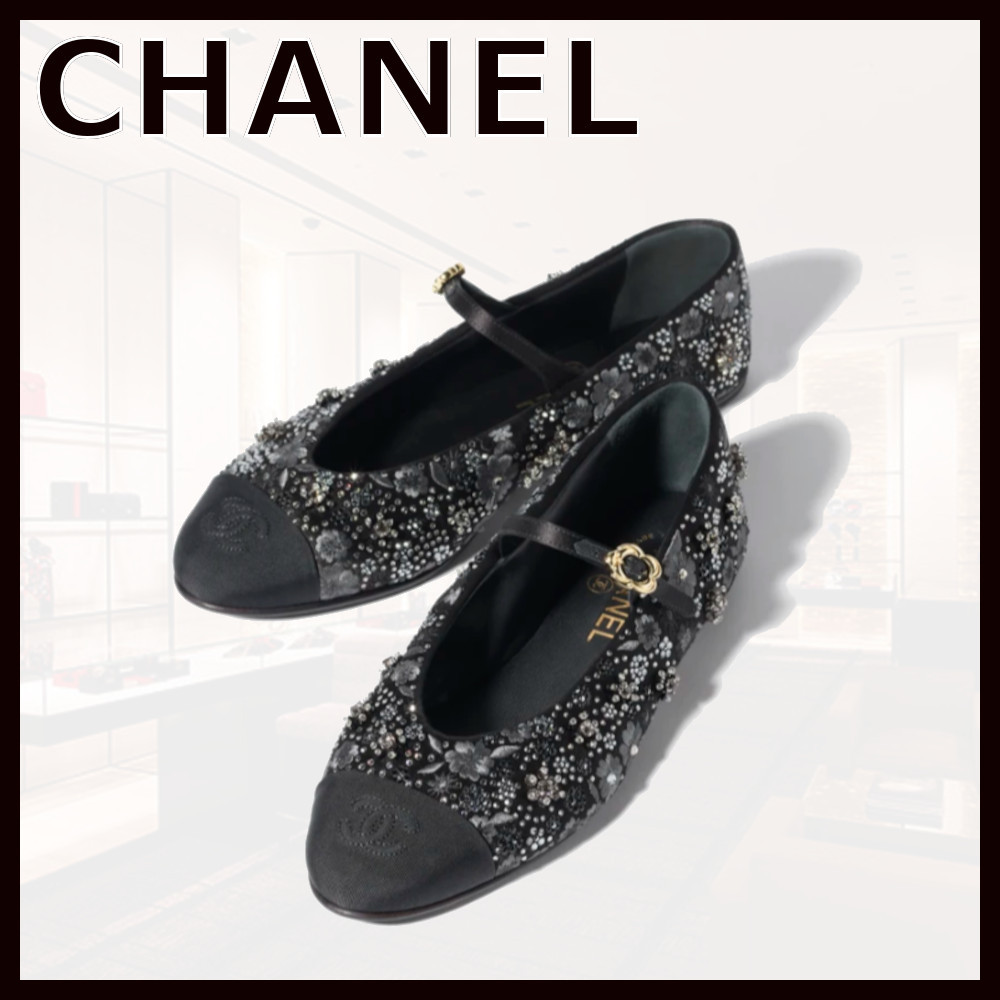 【華やか♪】CHANEL シャネル メリージェーン CCロゴ