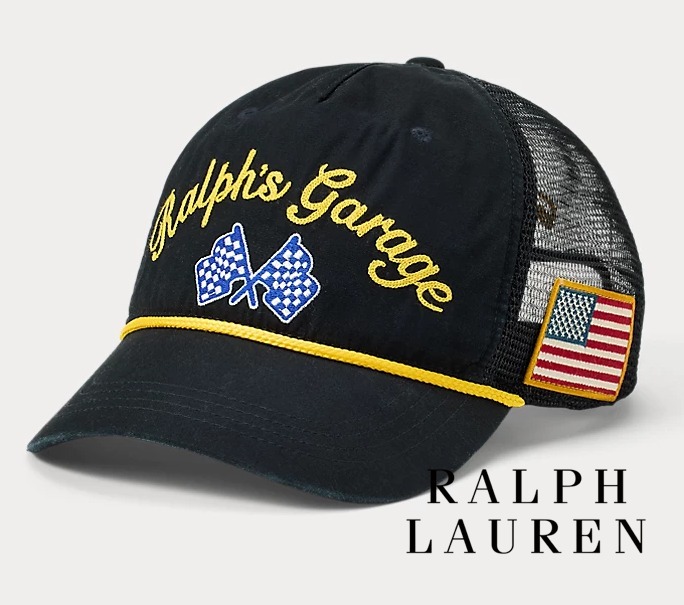 ★米国発*POLO*新作*Ralph’s Garage Canvas Trucker キャップ★