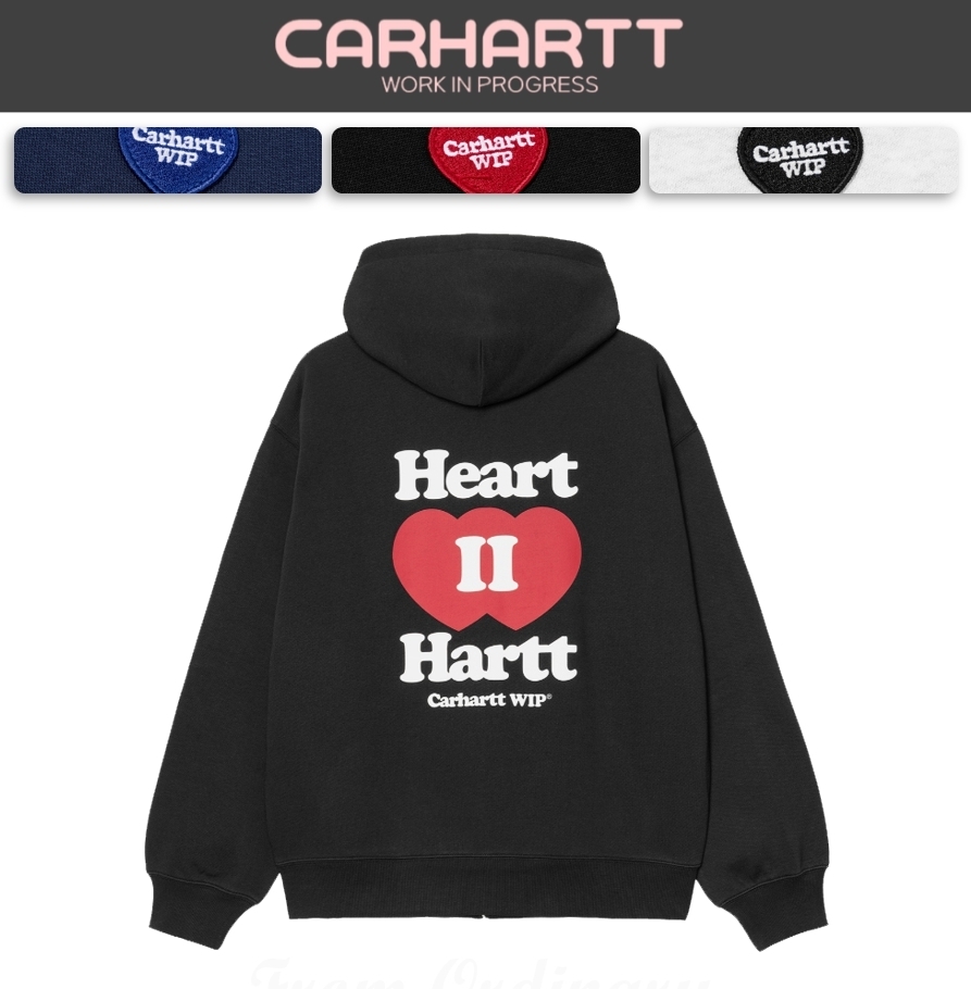 [CARHARTTWIP] HOODED HEART II HARTT SWEAT JACKET ★大人気★