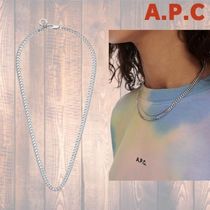 夏のコーデに! A.P.C レイヤード チェーン お洒落 ネックレス