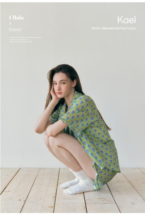 【ULLALA】Kael Short Sleeve Women's Fair Light Green