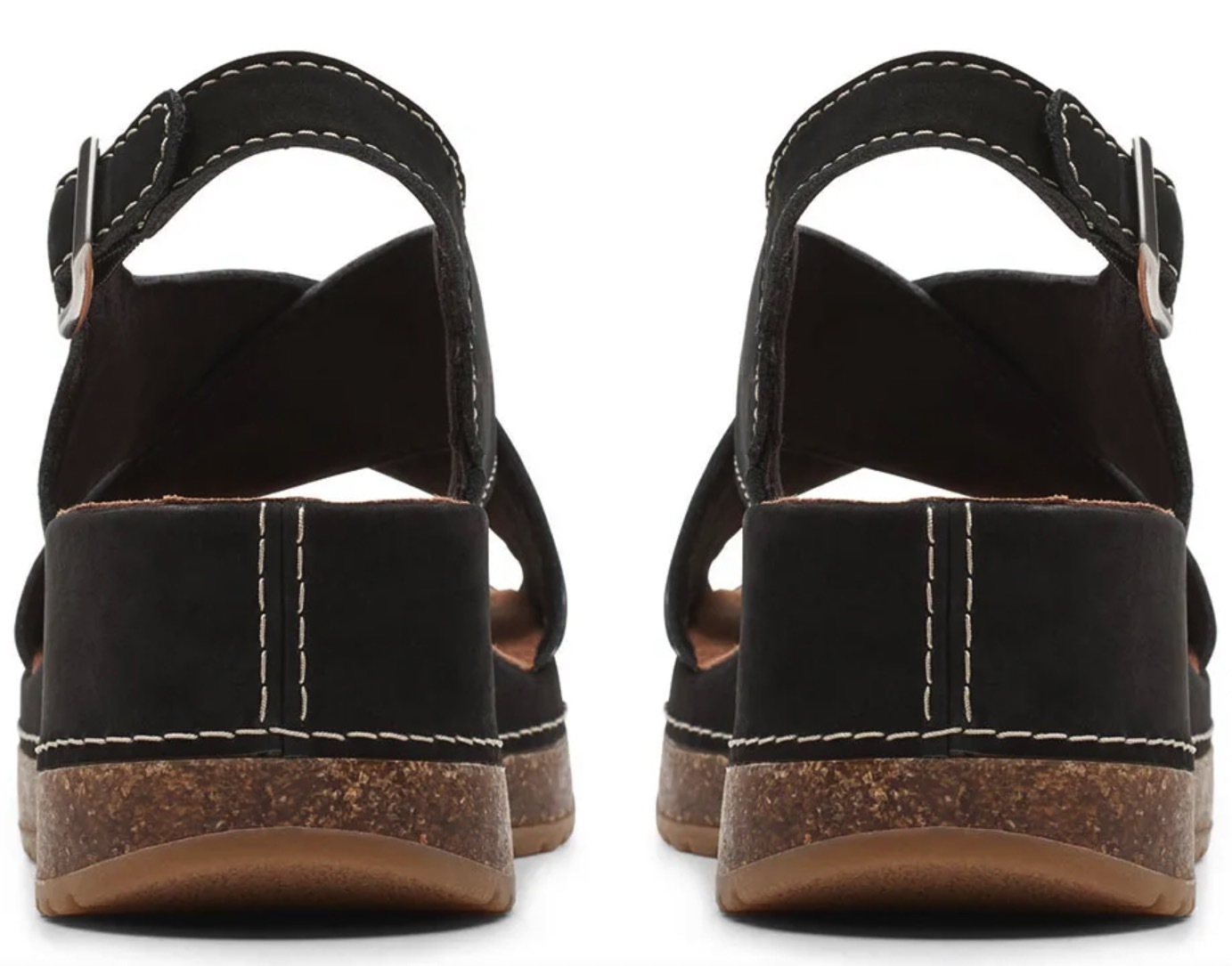 Clarks ウエッジ サンダル レザー 6.5cm 厚底 スニーカー