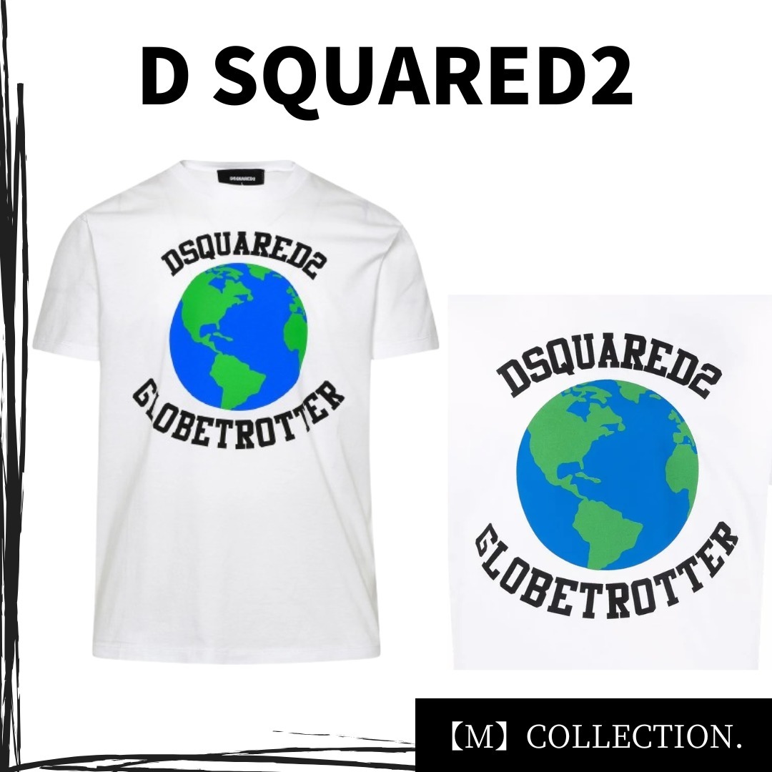 Dsquared2 グローブトロッター プリント クルーネック Tシャツ